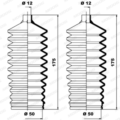 Fuelle de direccion MOOG K150014