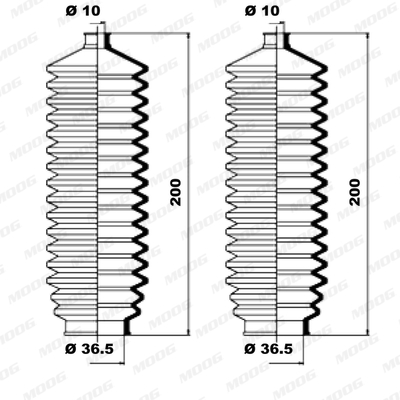 Fuelle de direccion MOOG K150019