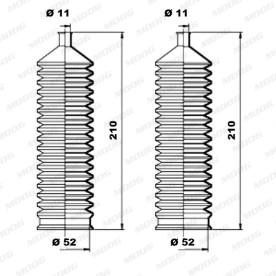 Fuelle de direccion MOOG K150028