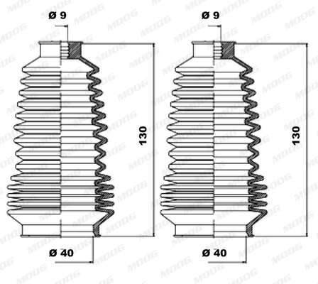 Fuelle de direccion MOOG K150046