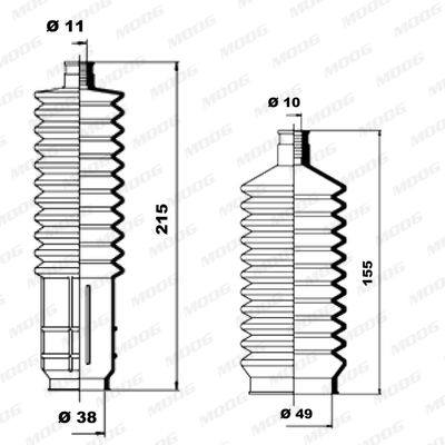 Fuelle de direccion MOOG K150060