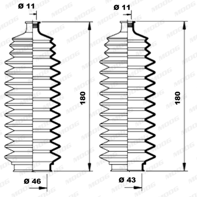 Fuelle de direccion MOOG K150098