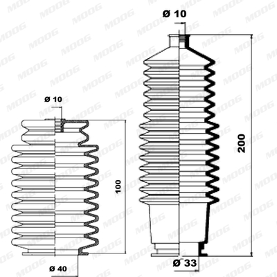 Fuelle de direccion MOOG K150107