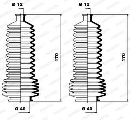 Fuelle de direccion MOOG K150110