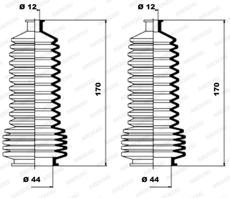 Fuelle de direccion MOOG K150111