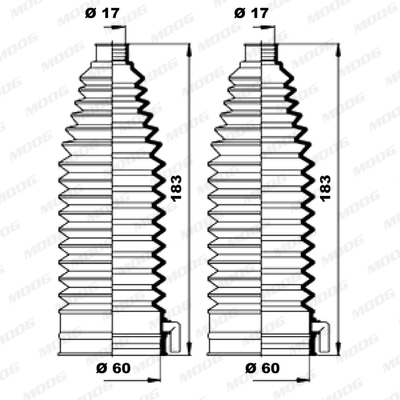 Fuelle de direccion MOOG K150128