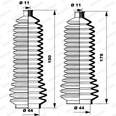 Fuelle de direccion MOOG K150131