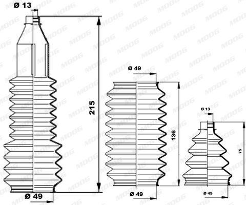 Fuelle de direccion MOOG K150214