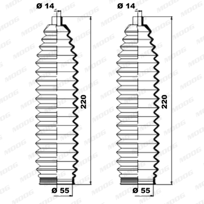 Fuelle de direccion MOOG K150219