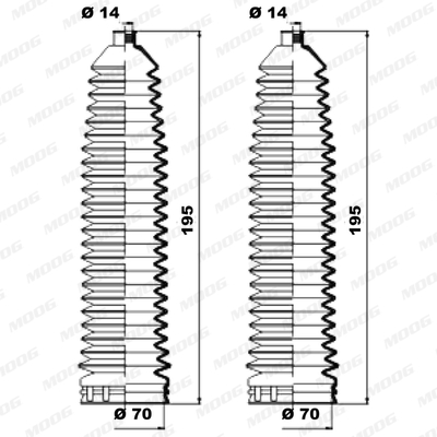 Fuelle de direccion MOOG K150221