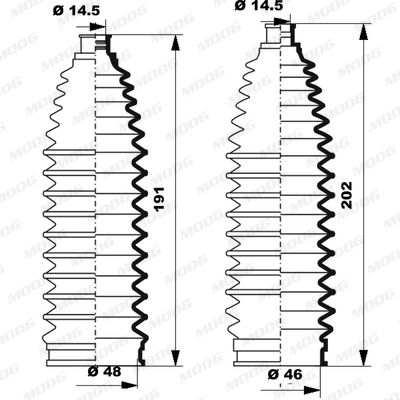 Fuelle de direccion MOOG K150248