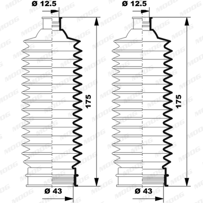 Fuelle de direccion MOOG K150250