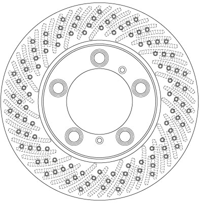 Juego de 2 discos de frenos TRW DF6413S