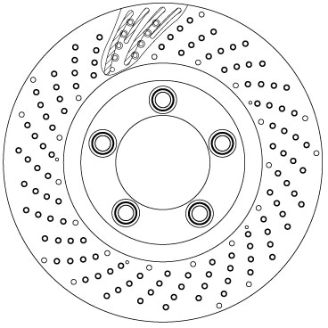 Juego de 2 discos de frenos TRW DF6542S