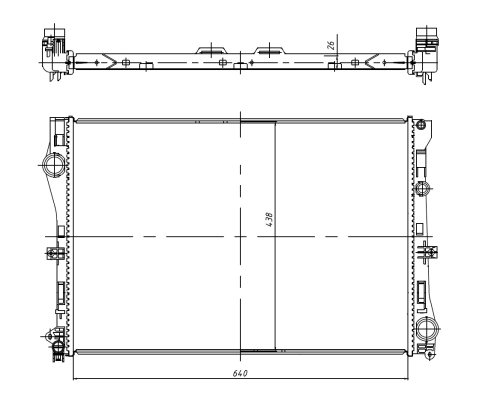 Radiador NRF 50040