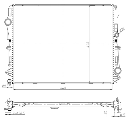 Radiador NRF 50041