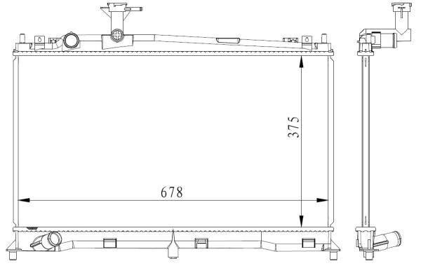 Radiador NRF 53411