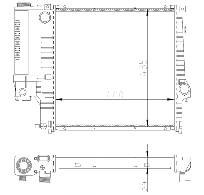 Radiador NRF 53849A