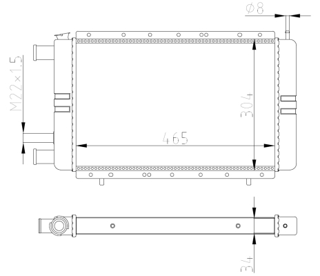 Radiador NRF 54684