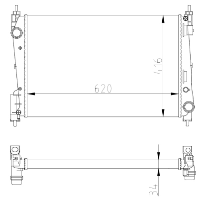 Radiador NRF 54752A