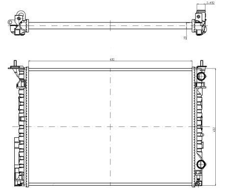 Radiador NRF 58242A