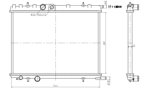 Radiador NRF 58304A