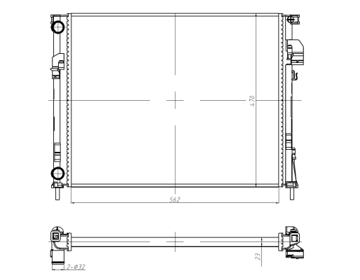 Radiador NRF 58332A