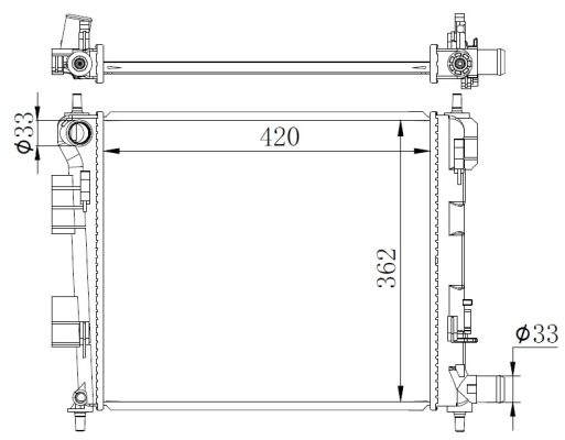 Radiador NRF 59262