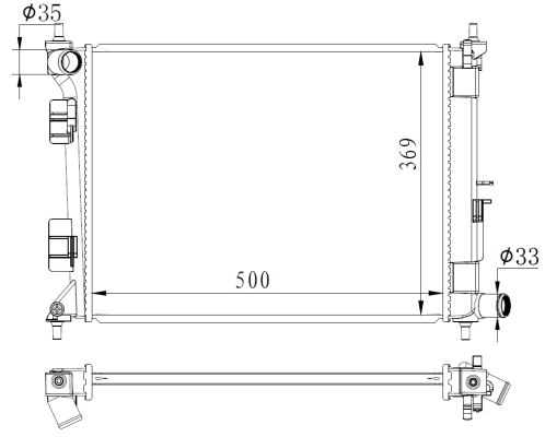 Radiador NRF 59263