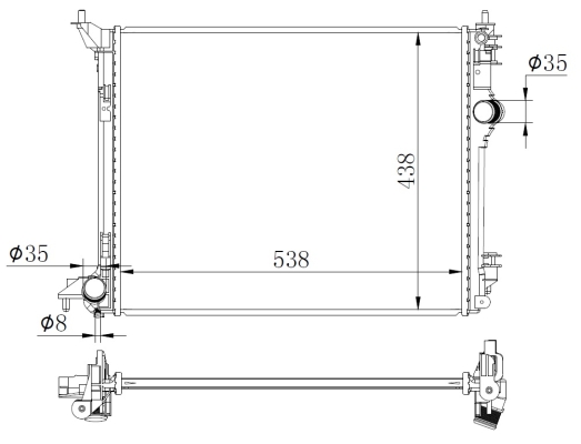 Radiador NRF 59270