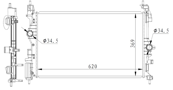 Radiador NRF 59272