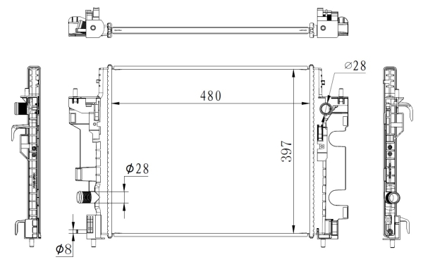 Radiador NRF 59274