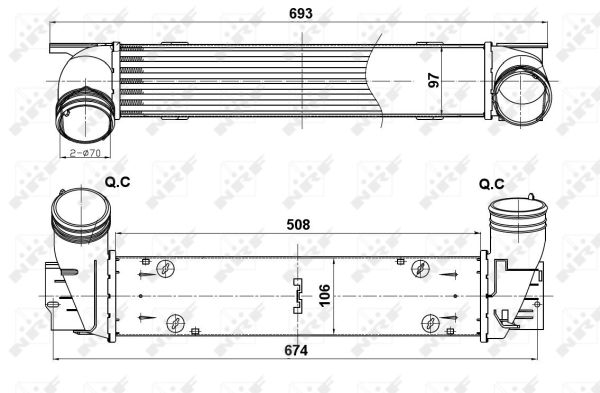 Intercooler NRF 30385