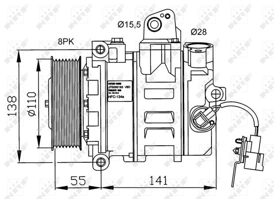 Compresor NRF 32246G