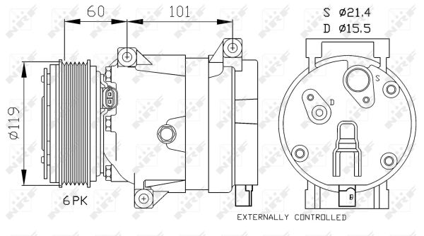 Compresor NRF 32460G