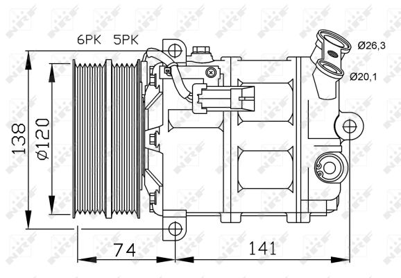 Compresor NRF 32668G