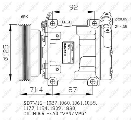 Compresor NRF 32742G