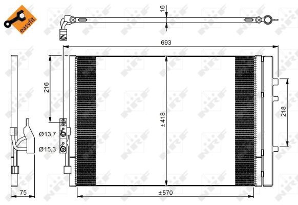 Condensador NRF 350035