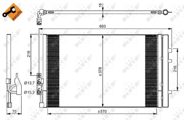 Condensador NRF 350036