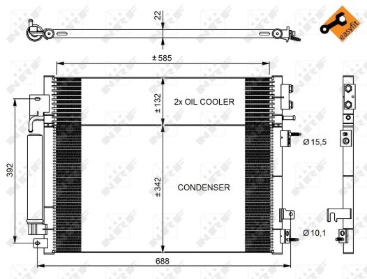 Condensador NRF 350037