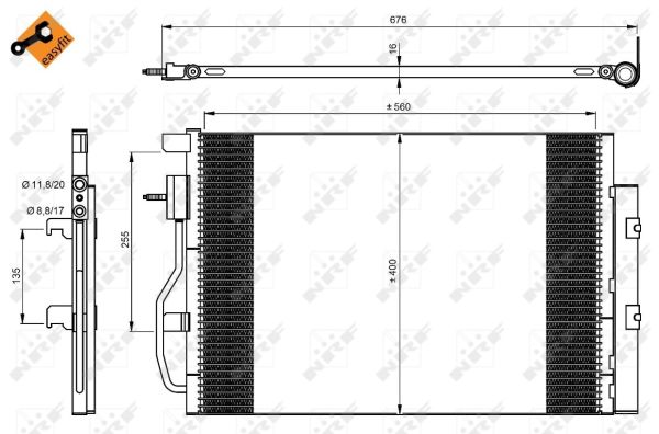 Condensador NRF 350044