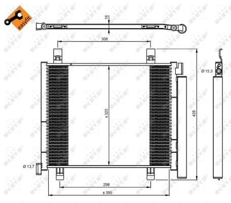 Condensador NRF 350045