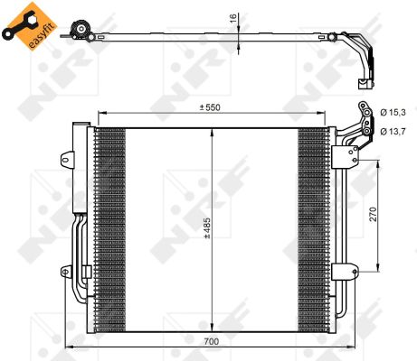 Condensador NRF 350054