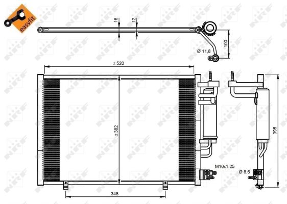 Condensador NRF 350205