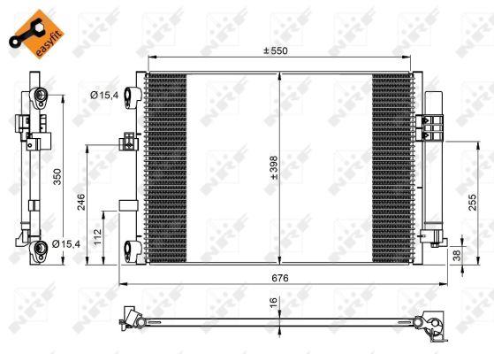 Condensador NRF 350210