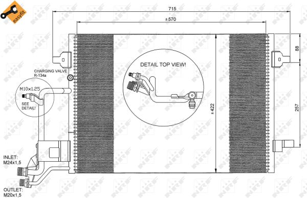 Condensador NRF 35199