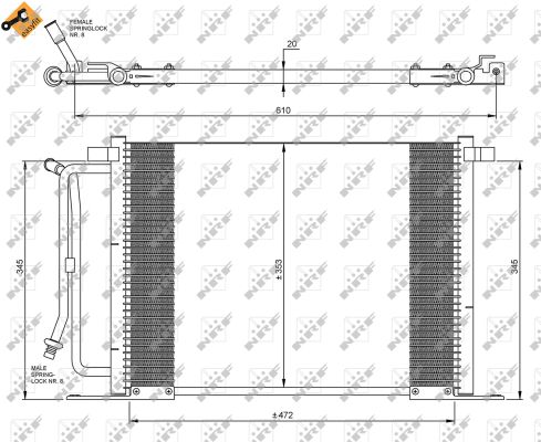 Condensador NRF 35250