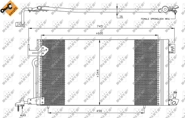 Condensador NRF 35303