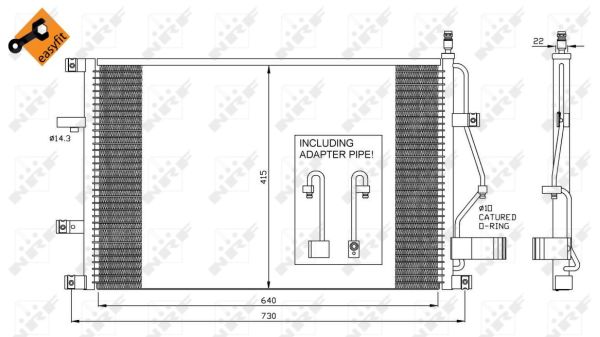 Condensador NRF 35413