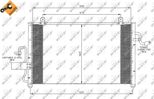 Condensador NRF 35425